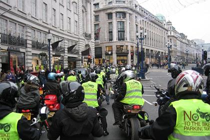 No To The Bike Parking Tax have staged several protests