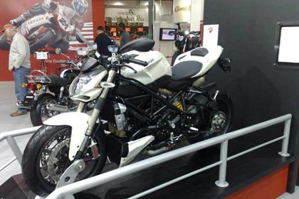 The Ducati Streetfighter is at the MCN London Motorcycle Show