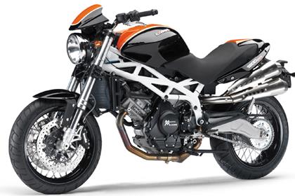 Moto Morini 1200 Sport in black and orange