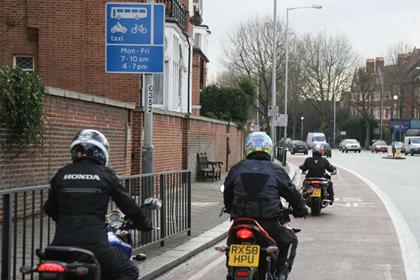 Cycle groups are unhappy with motorcycles in bus lanes