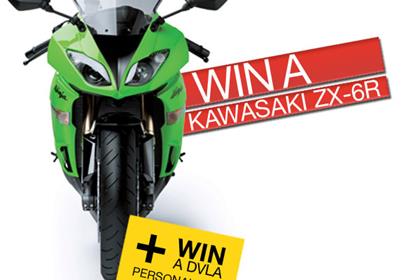 Win a Kawasaki ZX-6R with a personal plate