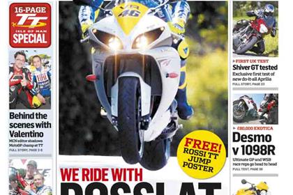 Read all about Valentino Rossi's parade lap at the TT