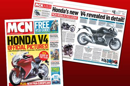 See pictures of the new Honda V4 in the June 24 issue of MCN