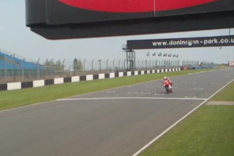 Video: Ducati test rider laps Donington on a Desmosedici