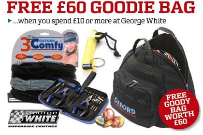 Spend £10 at George White and get £60 worth of handy stuff for free