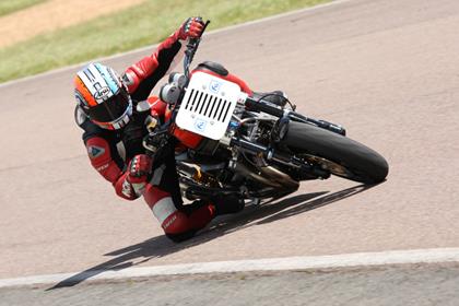 The race-ready Harley-Davidson XR1200 in action