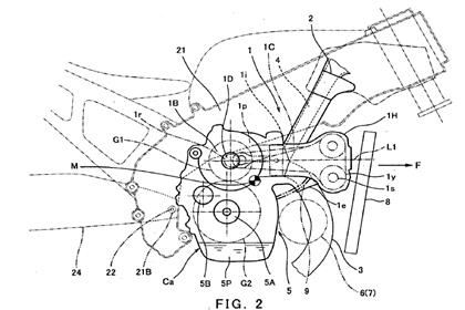 The patent shows the 'flattened' motor