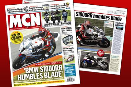 BMW S1000RR world exclusive track test in this week's MCN