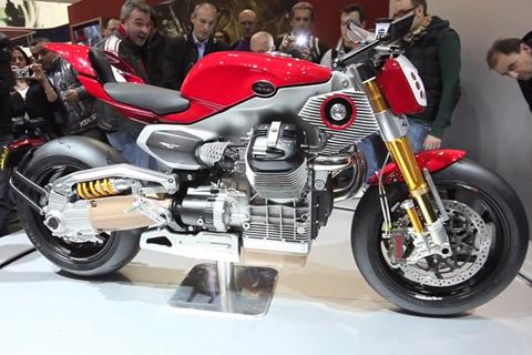 Milan show video: Moto Guzzi concept bikes