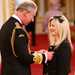 Maria Costello receives her MBE. Pic courtesy of PA Photos