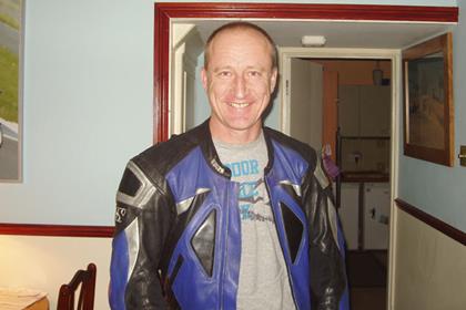 Ken Clark was prosecuted for the speed of a following biker