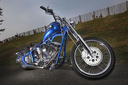 The bike was created by Ironside Choppers