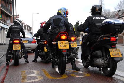 Collisions between motorcycles and cycles fell 40% after they began sharing London’s bus lanes