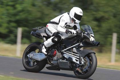 Bertelli has ordered his bike in track-only form, but the 987 comes road-legal as standard