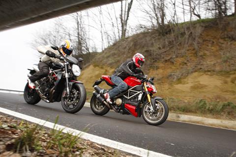 First ride: New MV Agusta Brutale 1090RR v Ducati Streetfighter S