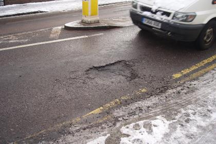 The cold snap has doubled the number of potholes from three years ago