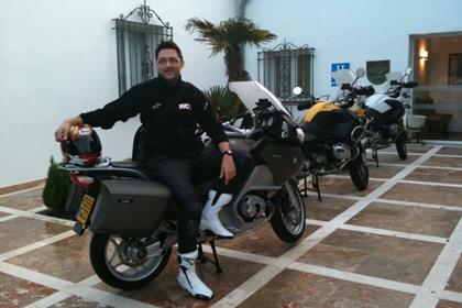 MCN's Marc Potter with the 2010 BMW R1200RT