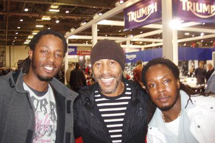 Danny John-Jules at the Carole Nash MCN Motorcycle Show