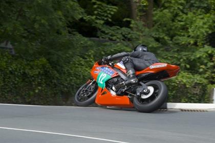 Winner of the inaugural TTXGP on the Isle of Man, Rob Barber