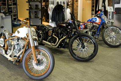 Some of Shaw Harley-Davidson's custom creations