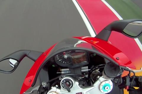 Video: Aprilia RSV4 onboard at Motorland