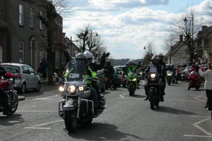 10,000 riders and 5,000 pillions turned out at Wootton Bassett. Pic courtesy of Lis Darnley-Hughes