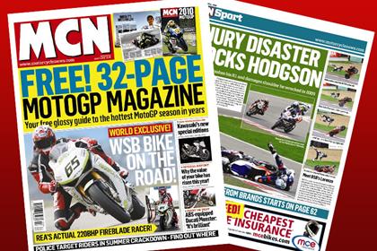 Free 32-page MotoGP magazine with this week's MCN