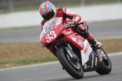 MCN's Michael Neeves riding the new Silverstone