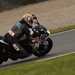 MCN's Adam Child puts in the first lap of the new Donington circuit