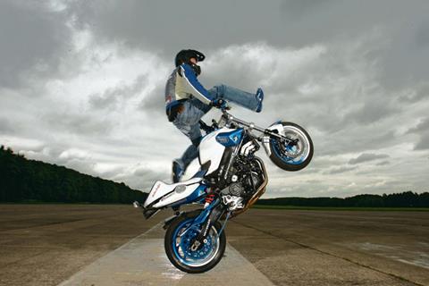 Video: Mattie Griffin's BMW F800R stunt bike