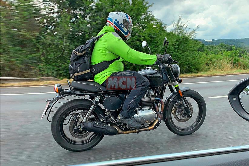 Royal Enfield 650 roadster spyshot