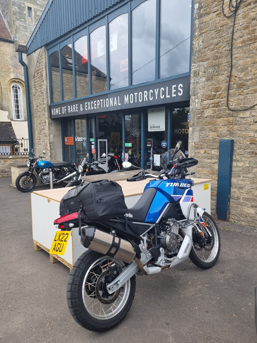 Aprilia Tuareg with SW-Motech bag