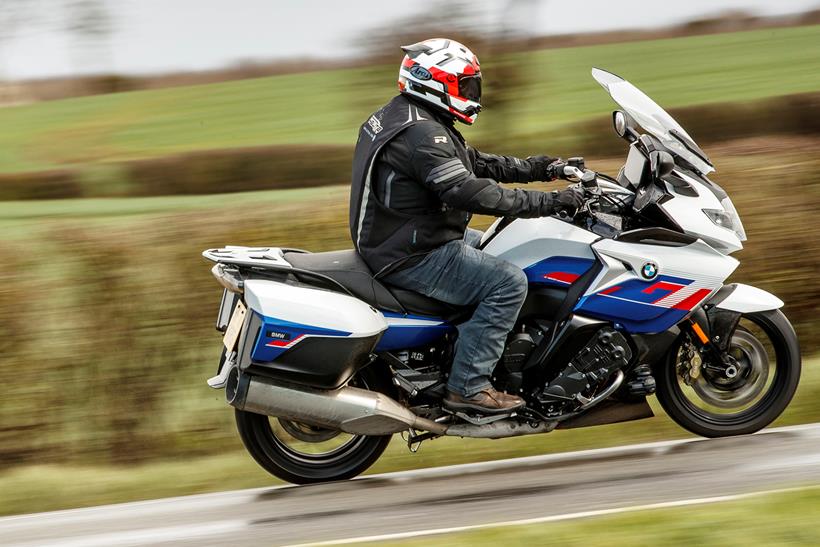 BMW K1600GT riding shot