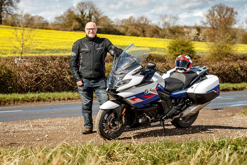 Editor Rich poses with the K1600GT