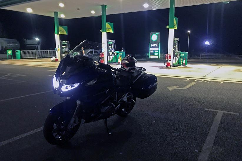 Night time refuel for the K1600GT