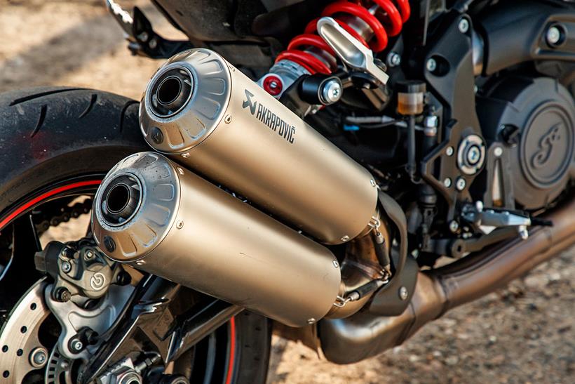 Indian FTR S exhaust