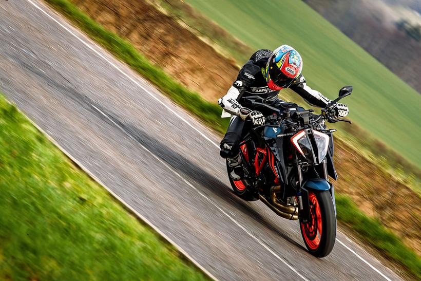 Cornering on the KTM 1290 Super Duke R Evo