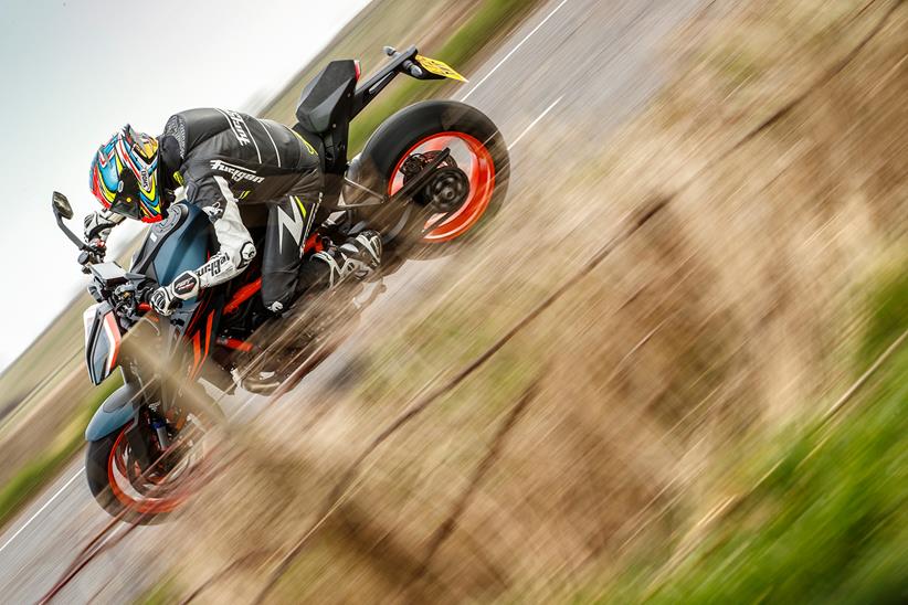 KTM 1290 Super Duke R Evo on UK roads