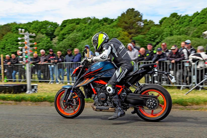 KTM 1290 Super Duke R Evo at the Isle of Man sprint event