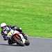 Knee down at Brands Hatch on the Yamaha R7