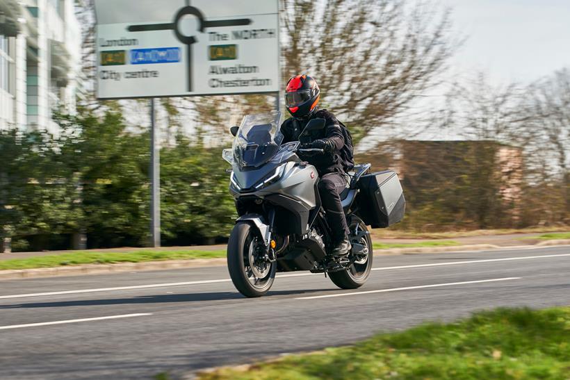 Riding shot of Honda NT1100