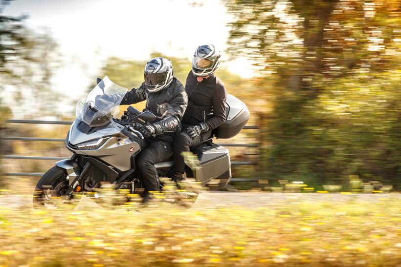 Riding a Honda NT1100 with a pillion