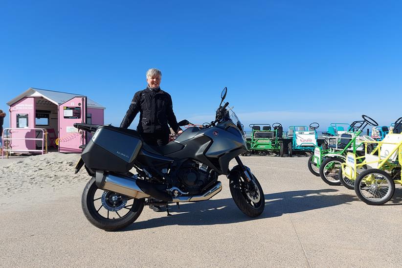 Honda NT1100 at the seaside