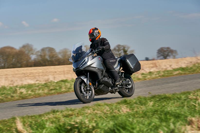 Riding shot of Honda NT1100