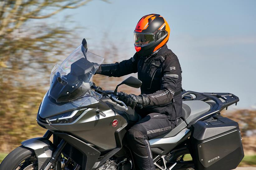 Riding shot of Honda NT1100