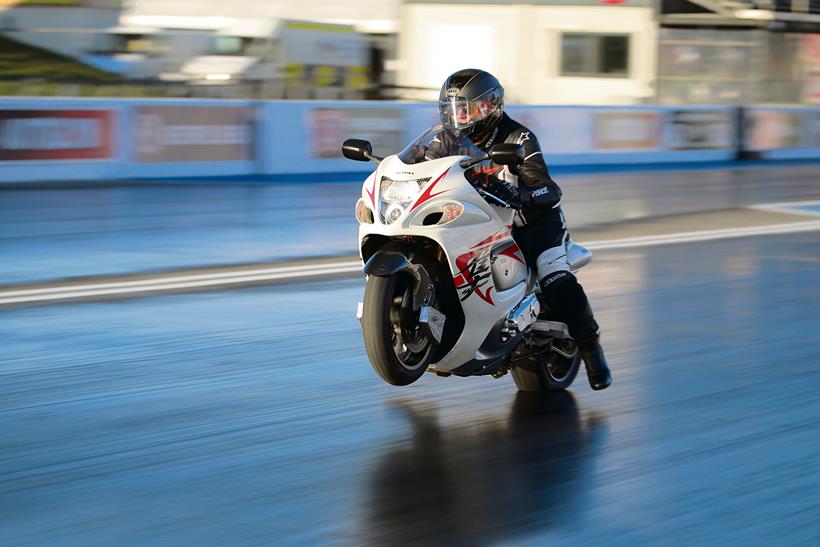 Suzuki Hayabusa supercharged on track