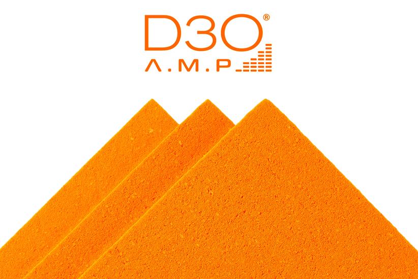 D3O Amp material and logo