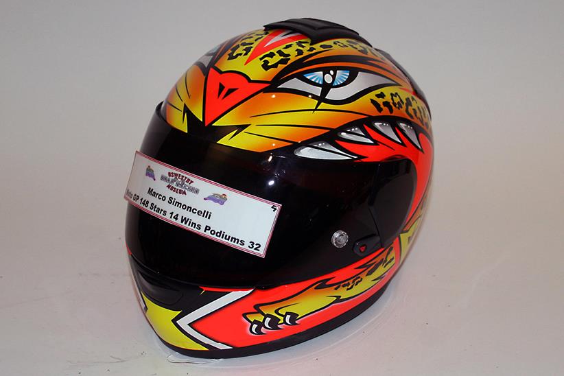 Signed Marco Simoncelli helmet