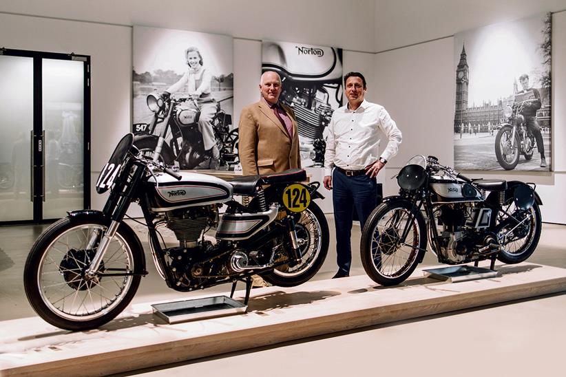 Ian Loram with Norton CEO Robert Hentschel