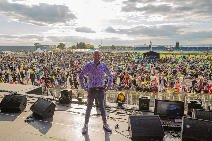 On stage at the Silverstone Day of Champions